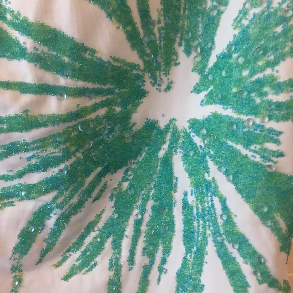 NWT Y2K Beaded Burst Fireworks Asymmetrical One-Shoulder Body Con Shelf Bra Top - Picture 8 of 10